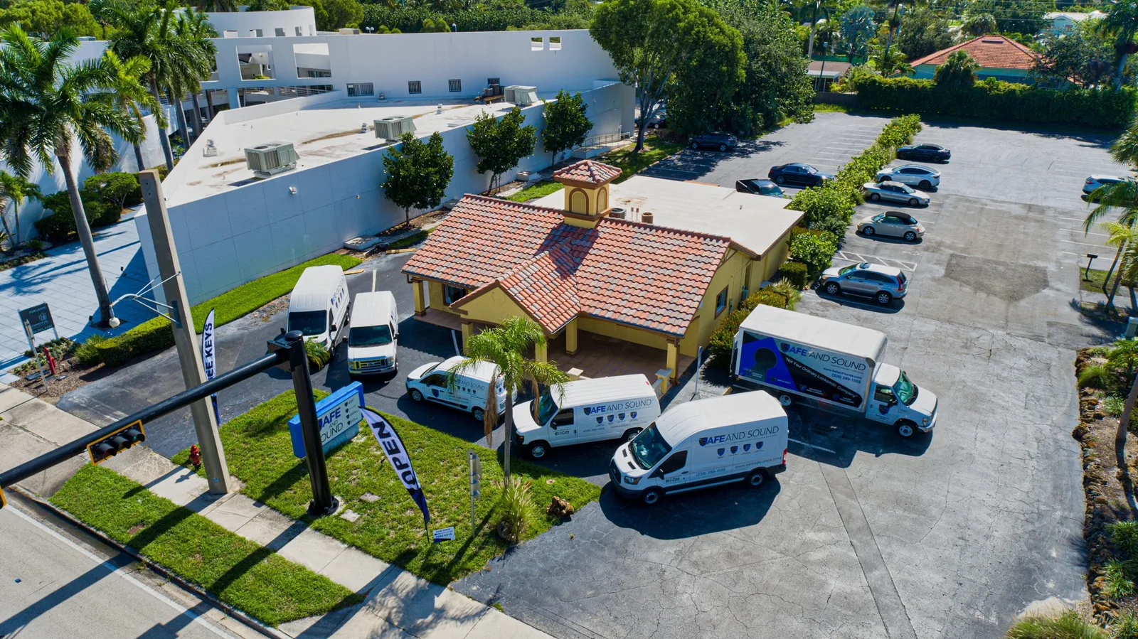 Aerial view of the showroom at 2900 Tamiami Trail N