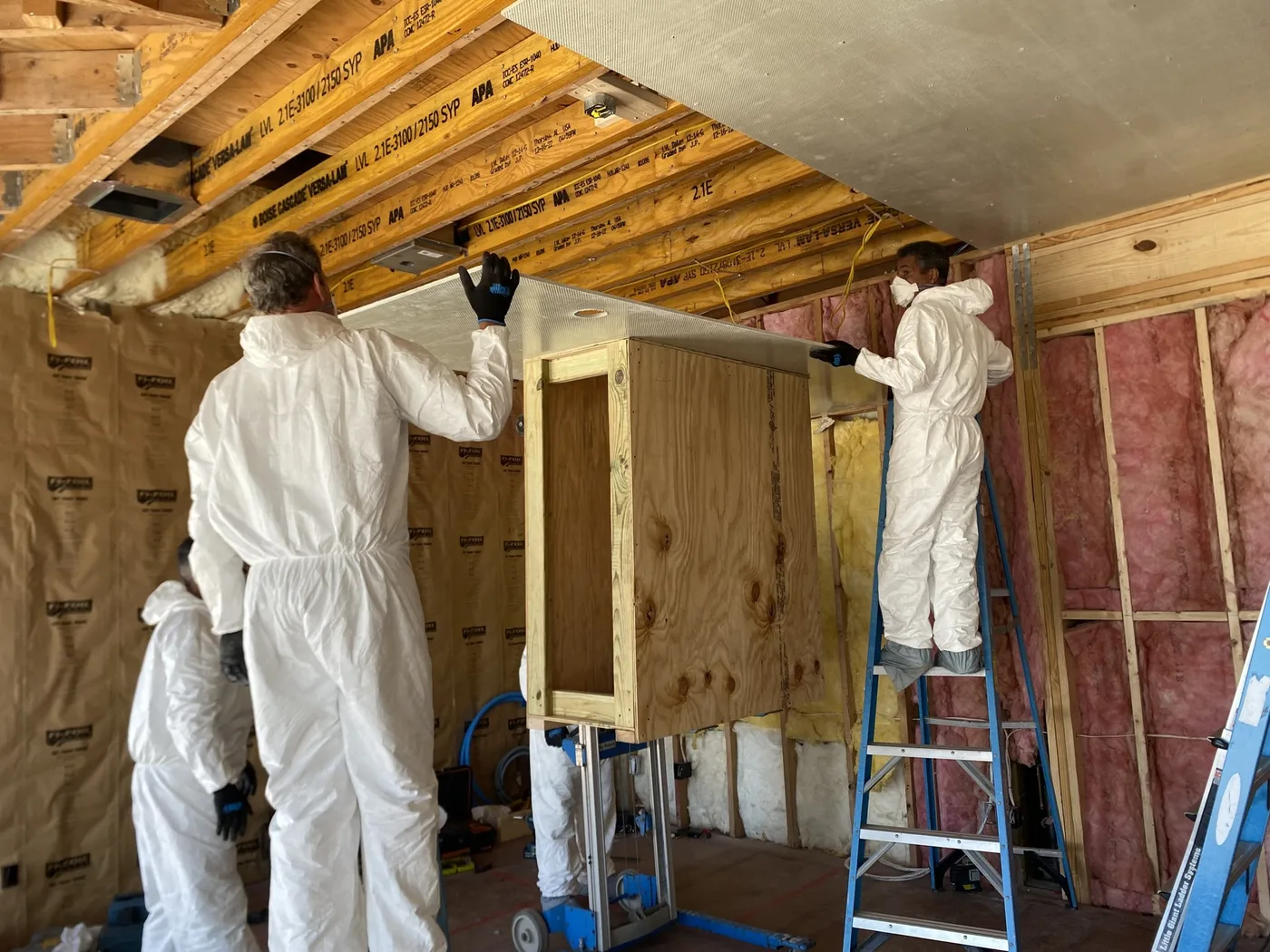 Safe room under construction